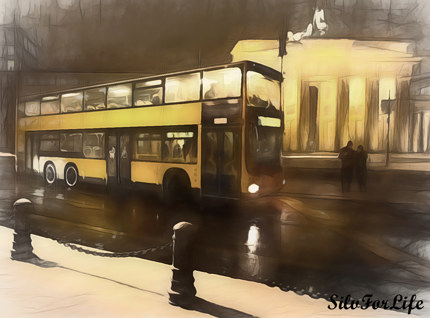 Read more about the article Bus fore Brandenburger Tor – Painting