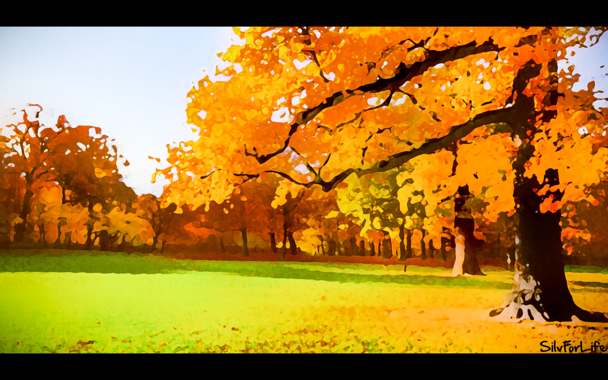 Read more about the article Park on Autumn – Painting