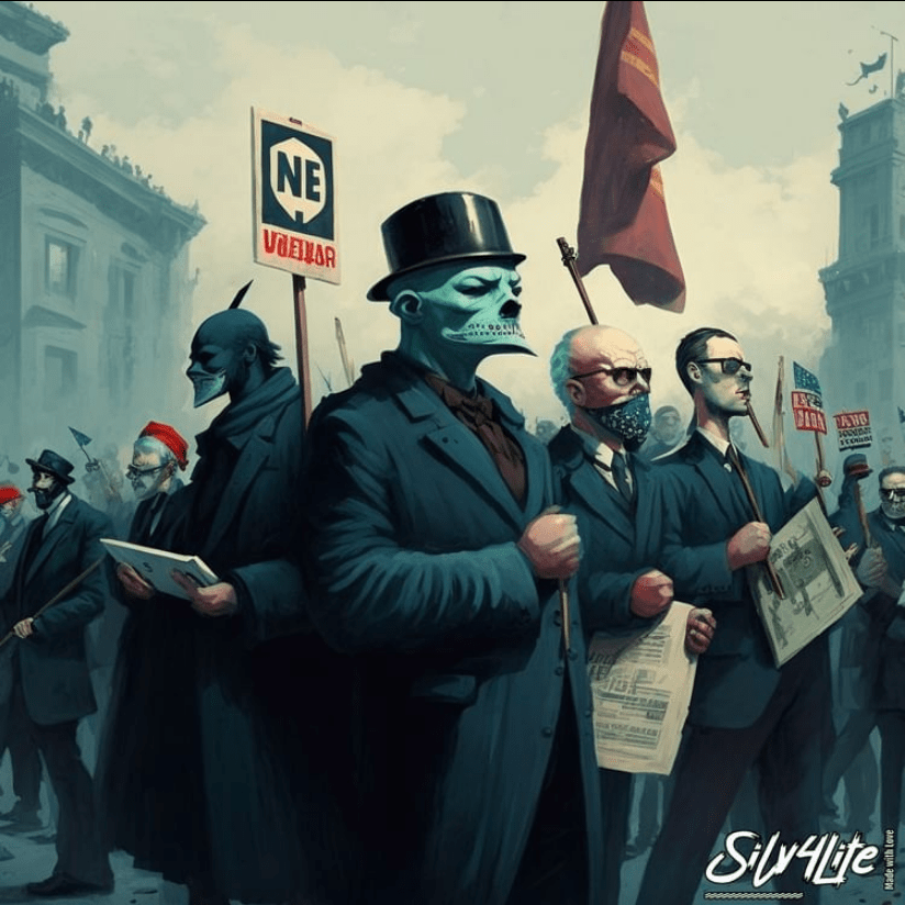 Read more about the article Politische Straßendemo – Surreal